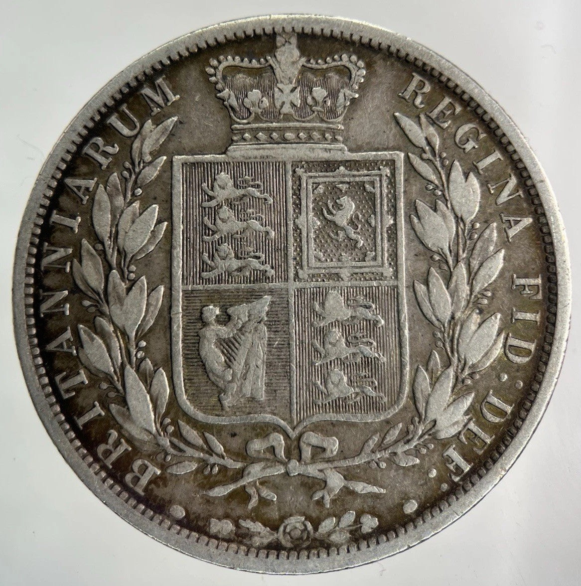 1886 Victoria Half - Crown Silver Coin | Fine Collectable Grade