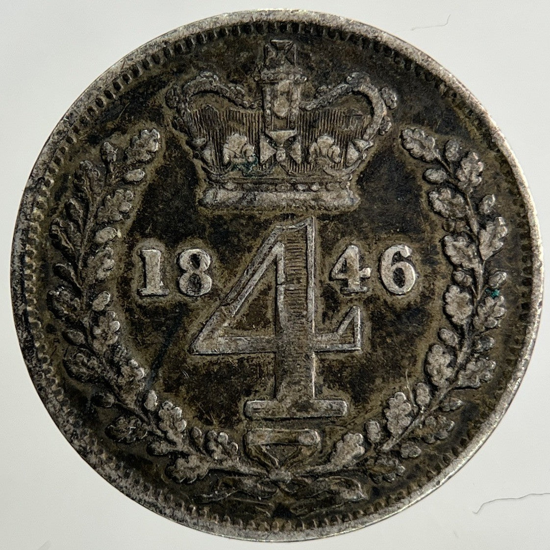 1846 Victoria Maundy Four - Pence Silver Coin | Fine Collectable Grade