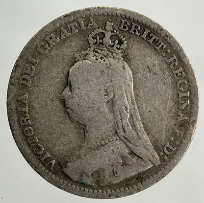 1893 Victoria Threepence Silver Coin | Fine Collectable Grade