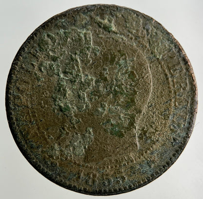 1855 France 5 Centimes Coin | Fair Grade