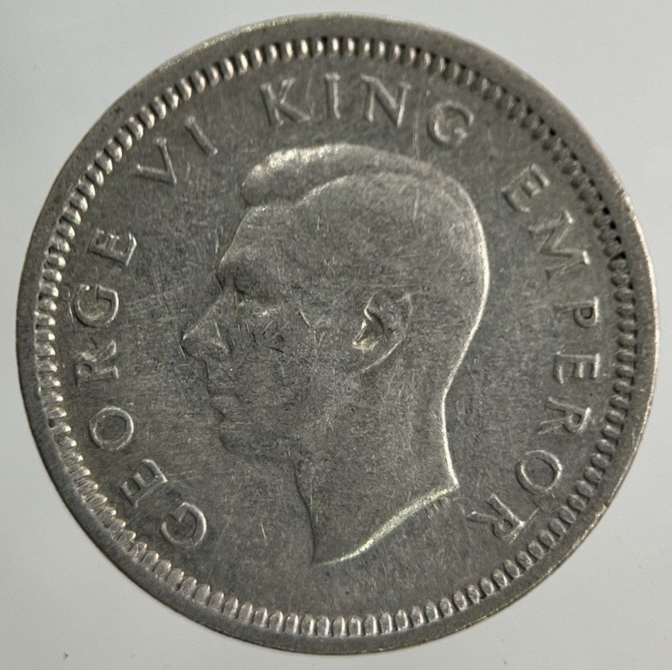 1945 New Zealand Threepence Silver Coin | Fine Collectable Grade