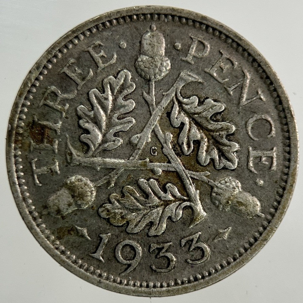 1933 George V Threepence Silver Coin | Collectable Grade