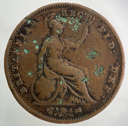 1855 Victoria One Penny Coin | Collectable Grade