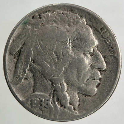 1936 US USA Buffalo Nickel 5 Cents Coin | Fine Collectable Grade