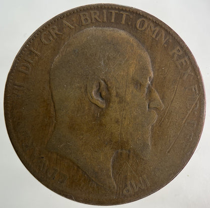 1906 Edward VII One Penny Coin | Collectable Grade