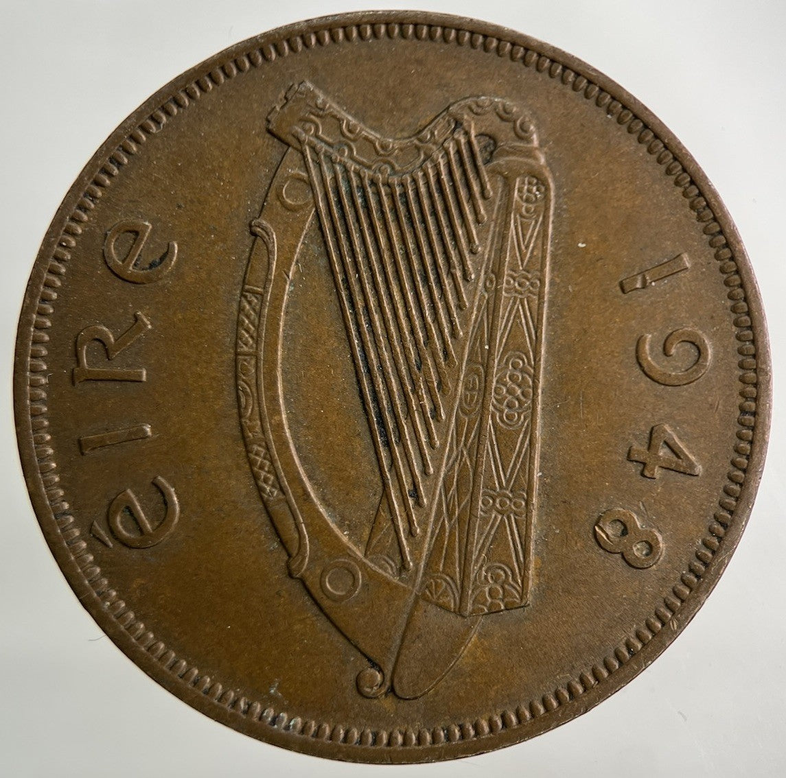 1948 Irish Ireland One Penny Coin | Very High Grade