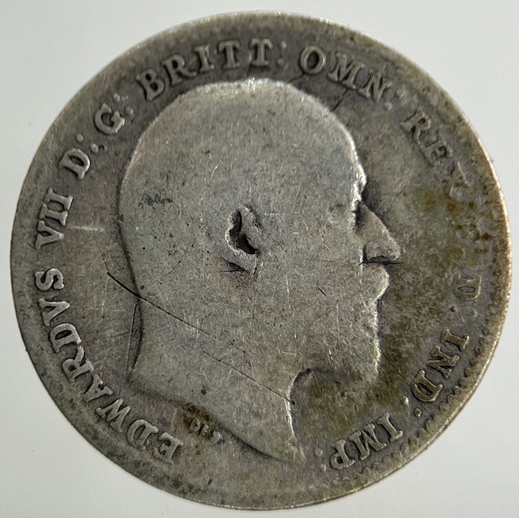 1908 Edward VII Threepence Silver Coin | Collectable Grade