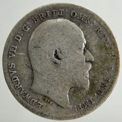 1908 Edward VII Threepence Silver Coin | Collectable Grade