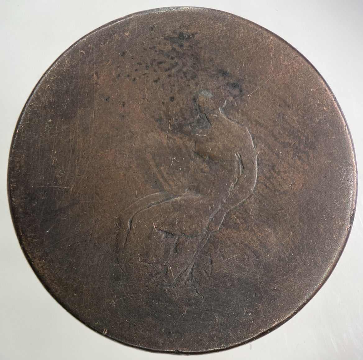 British George III 3rd One Penny Coin | Worn Grade
