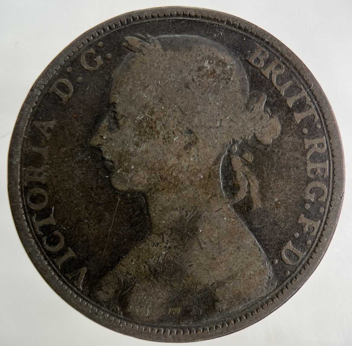1892 Victoria One Penny Coin | Collectable Grade
