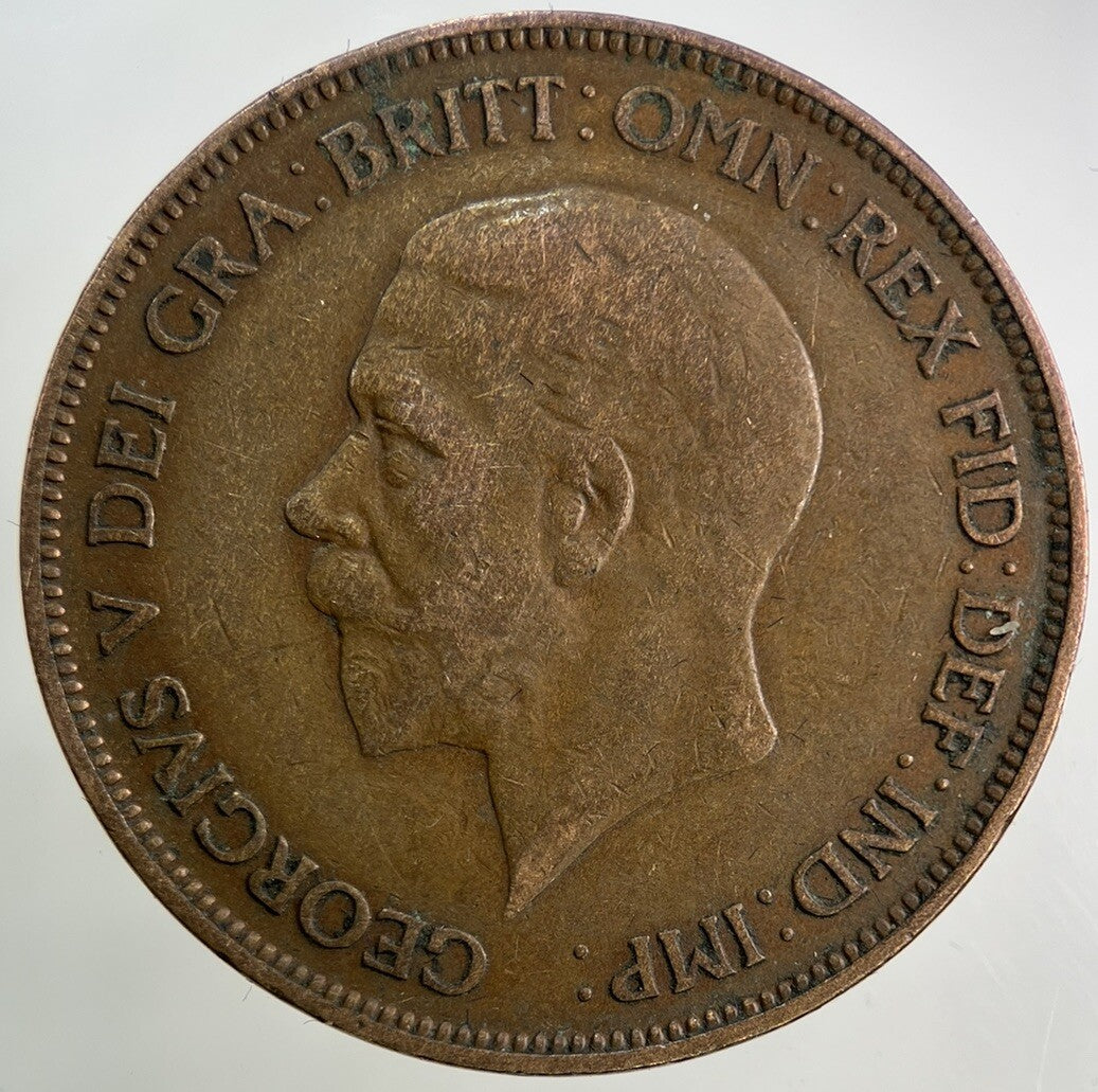 1929 George V One Penny Coin | Fine Collectable Grade