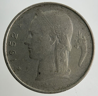 1952 Belgium 1 Franc Coin | Collectable Grade