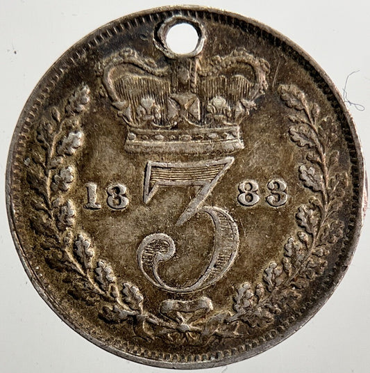 1883 Victoria Threepence Silver Coin | Very High Grade