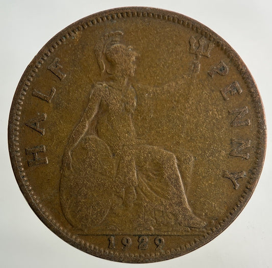 1929 George V Half - Penny Coin | Collectable Grade