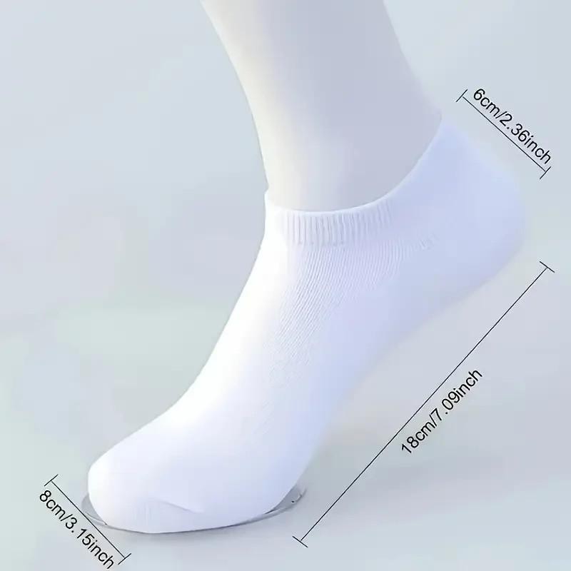1 Pair Womens Trainer White Ankle Socks Invisible Cotton Low Cut Sports Sock