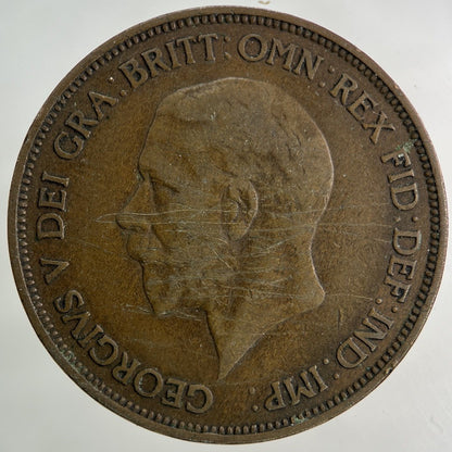1936 George V One Penny Coin | Fine Collectable Grade