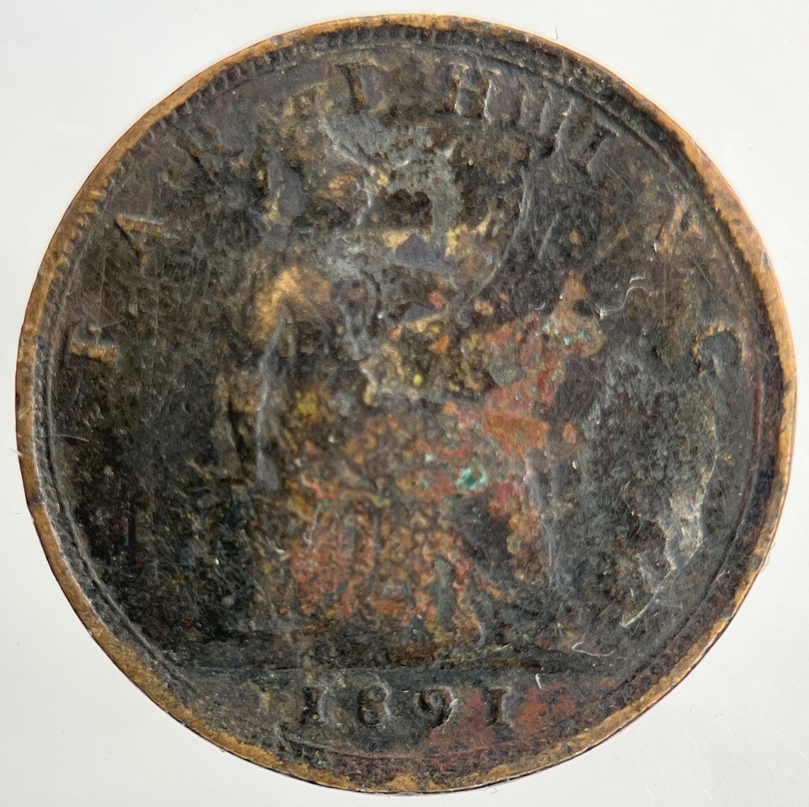 1891 Victoria Farthing Coin | Fair Grade