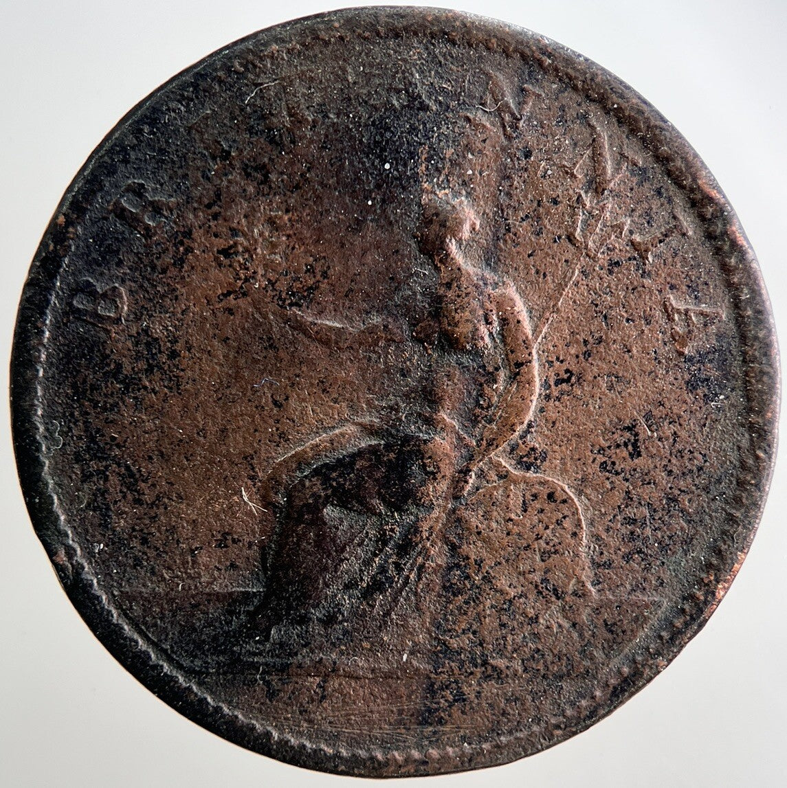 1807 George 3rd III Half - Penny British Coin | Collectable Grade | a3315