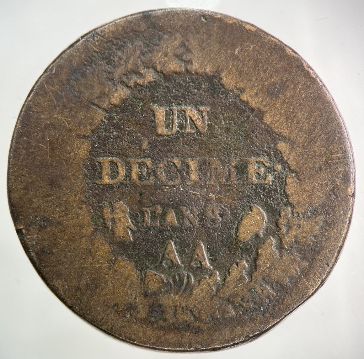 France Un Decime L’an 8 AA Coin | Collectable Grade