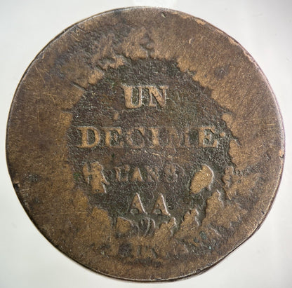 France Un Decime L’an 8 AA Coin | Collectable Grade