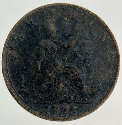 1875 Victoria Farthing Coin | Fine Collectable Grade
