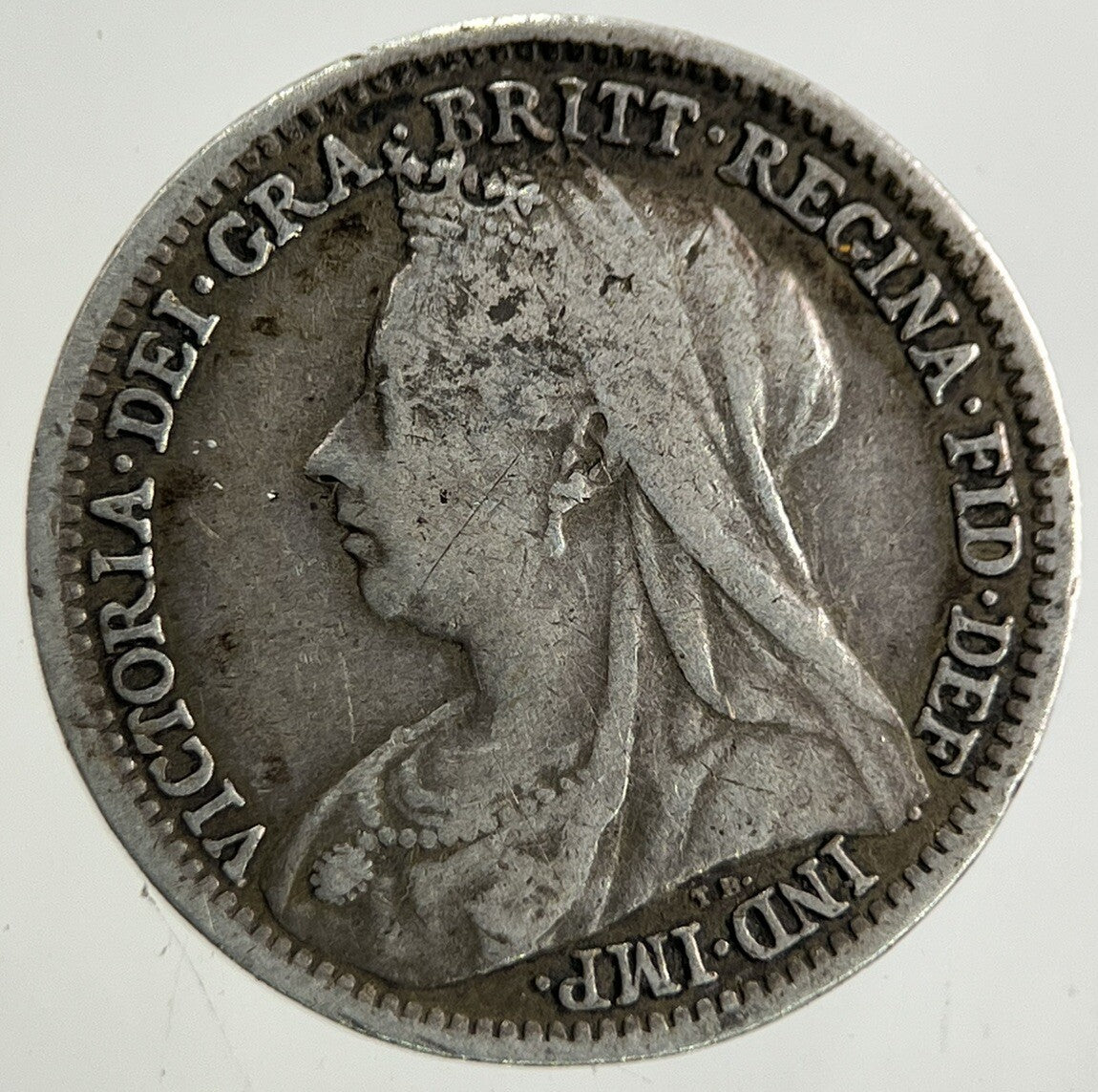 1901 Victoria Threepence Silver Coin | Very High Grade