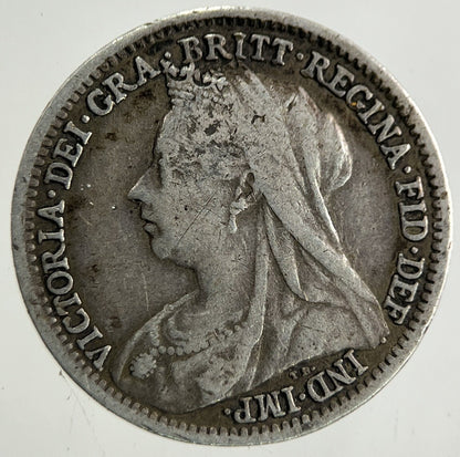 1901 Victoria Threepence Silver Coin | Very High Grade