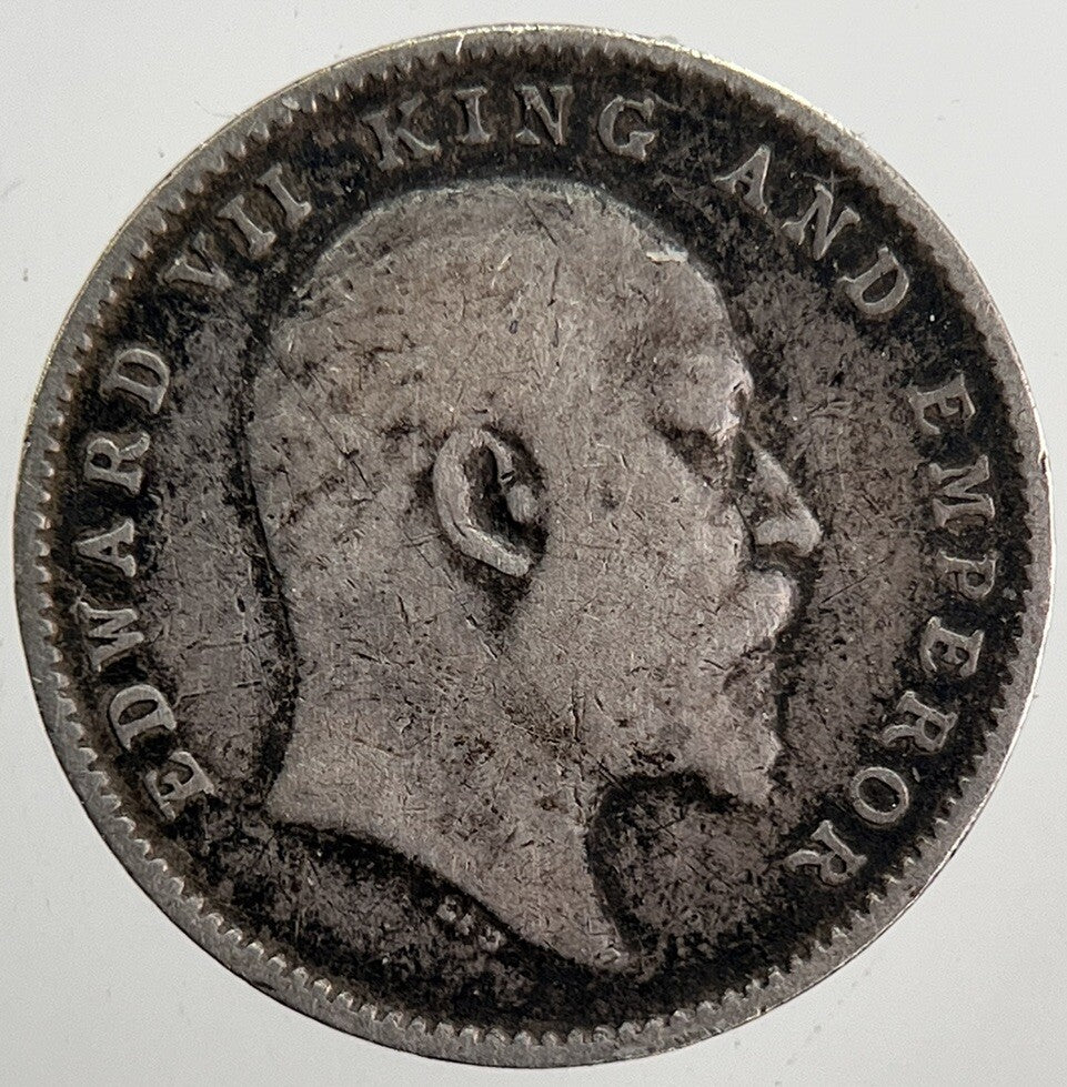 1910 India 2 Two Annas Silver Coin | Very High Grade | a5755