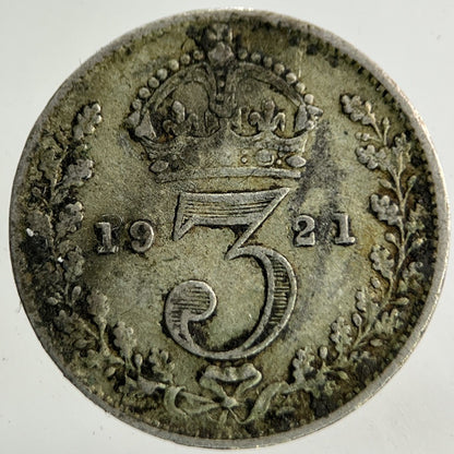 1921 George V Threepence Silver Coin | Collectable Grade
