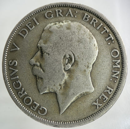 1920 George V Half - Crown Silver Coin | Fine Collectable Grade
