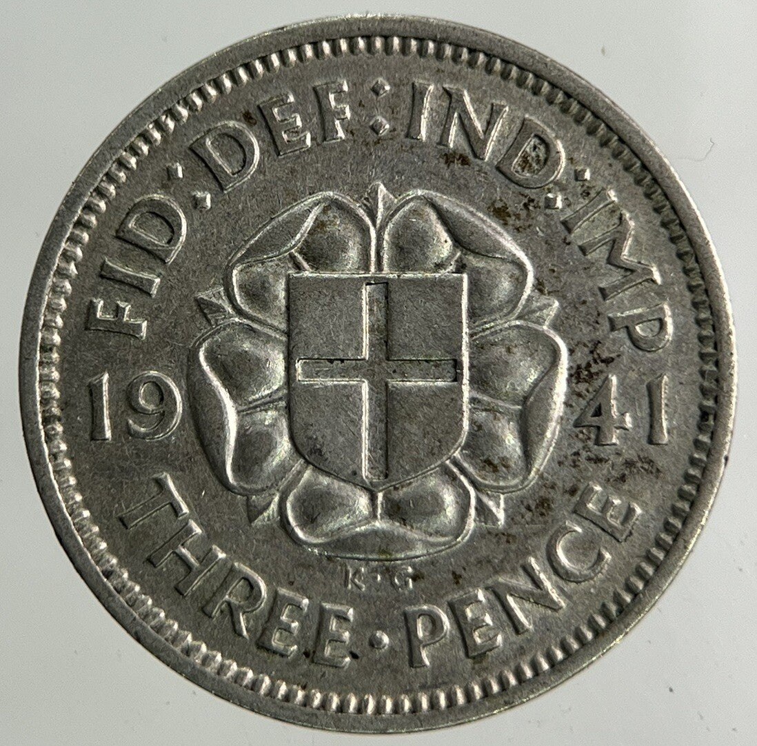 1941 George VI Threepence Silver Coin | Fine Collectable Grade