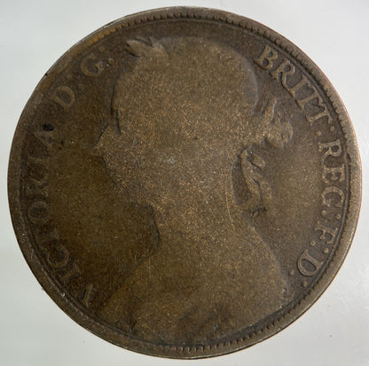 1894 Victoria One Penny Coin | Collectable Grade