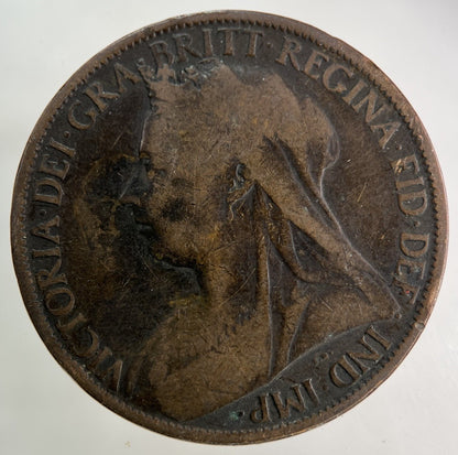 1898 Victoria One Penny Coin | Collectable Grade