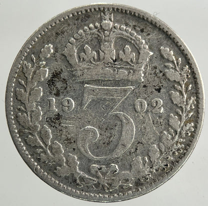 1902 Edward VII Threepence Silver Coin | Collectable Grade