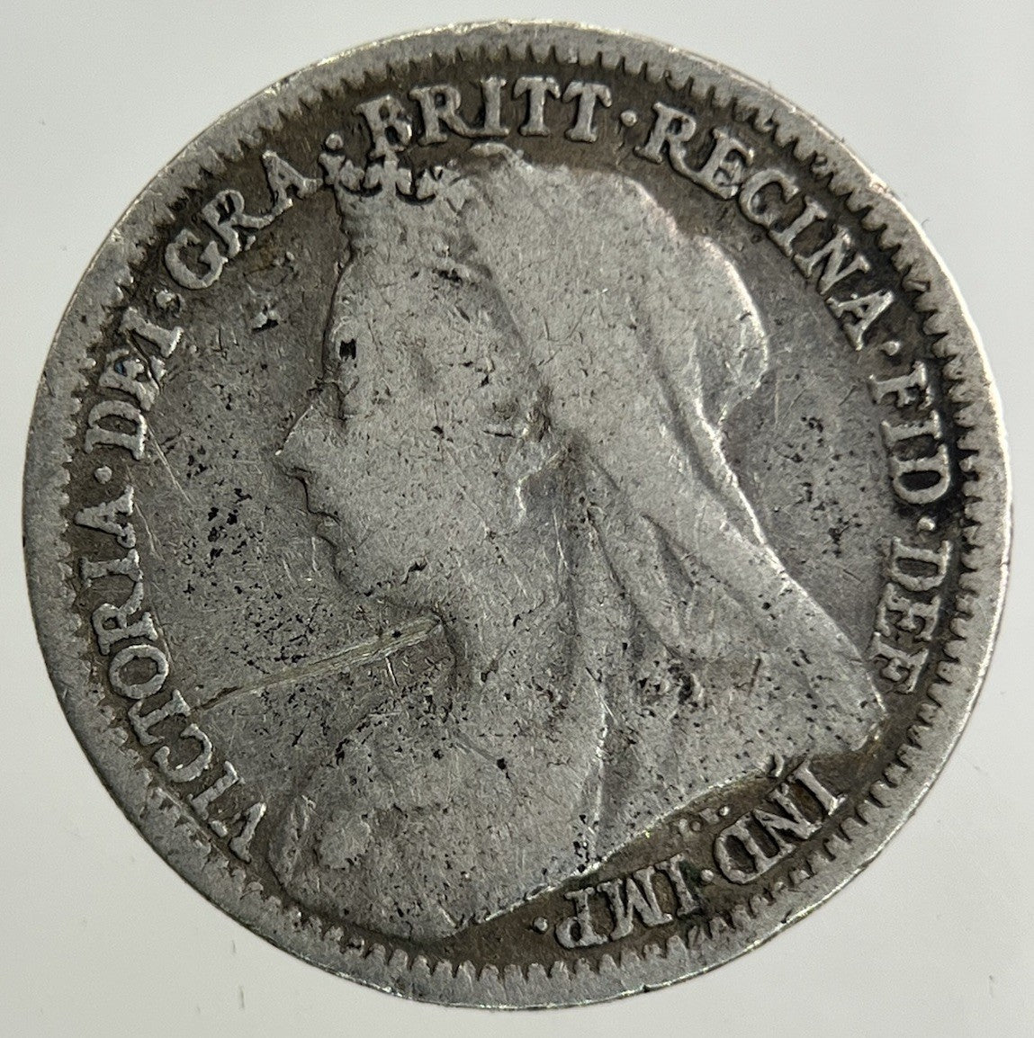 1900 Victoria Threepence Silver Coin | Collectable Grade