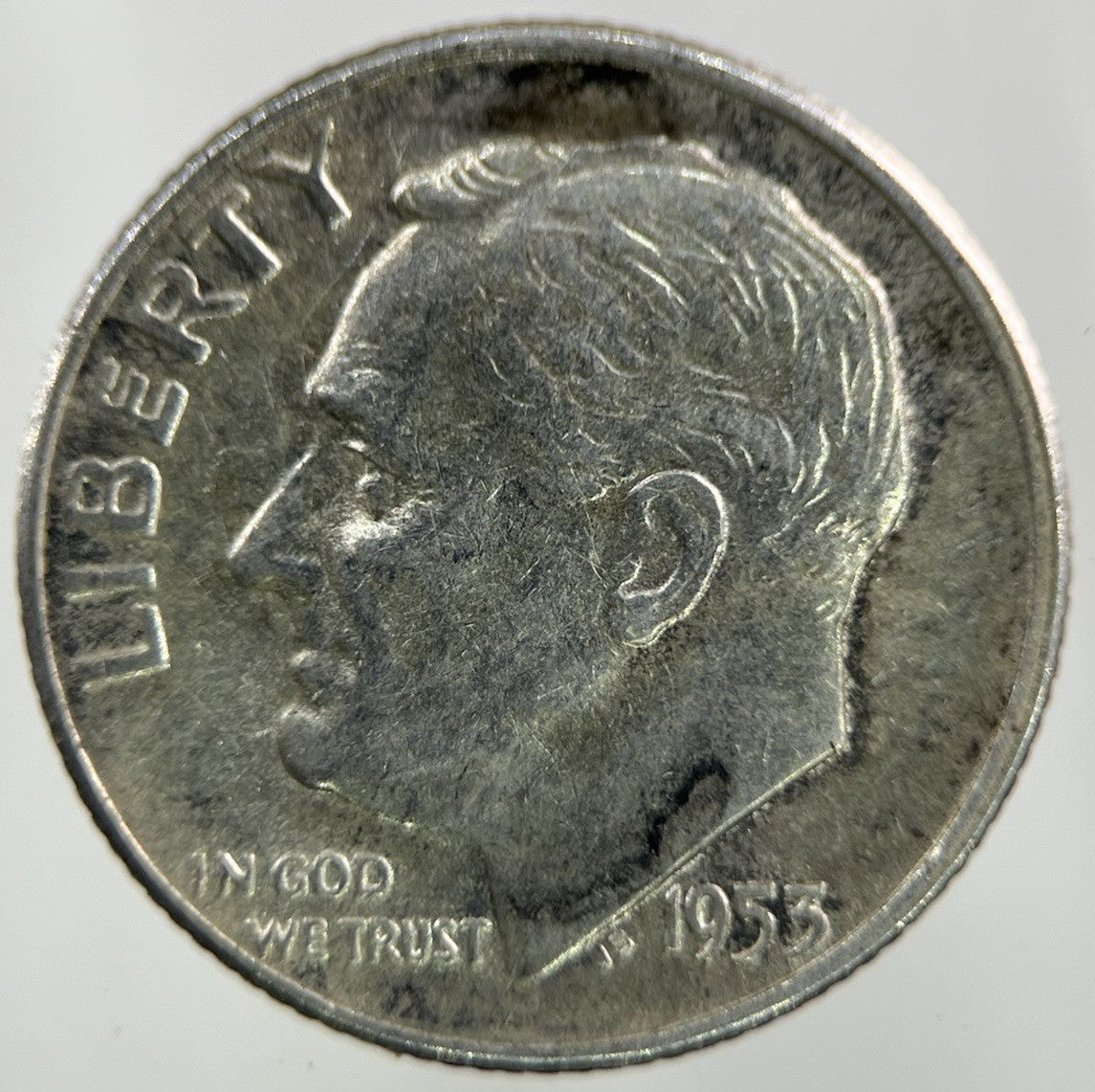 1953 US USA Roosevelt Dime Silver Coin | Fine Collectable Grade