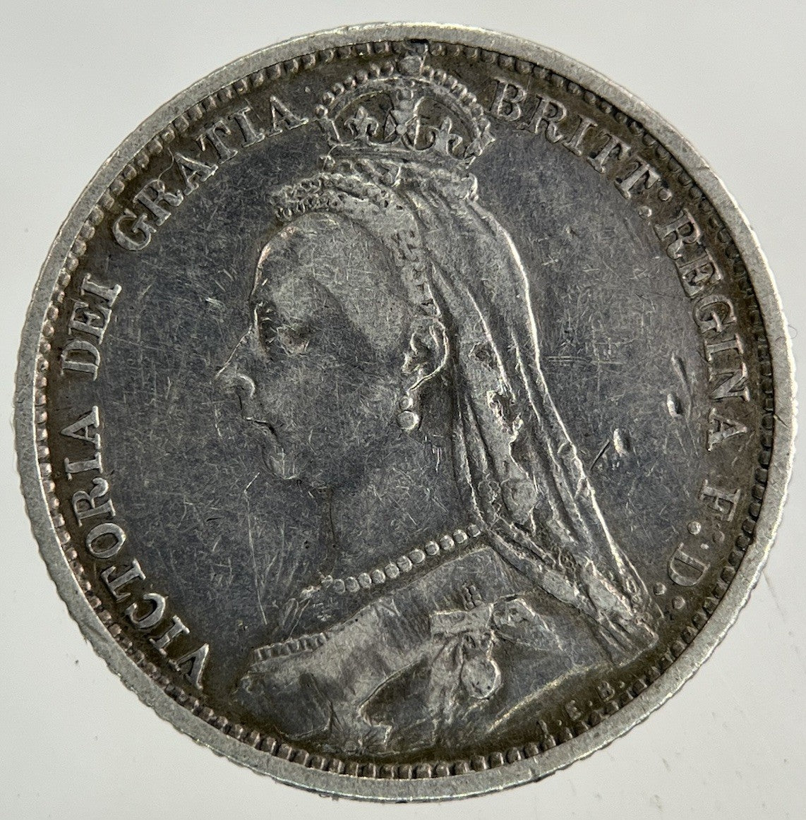 1887 Victoria Sixpence Silver Coin | Fine Collectable Grade
