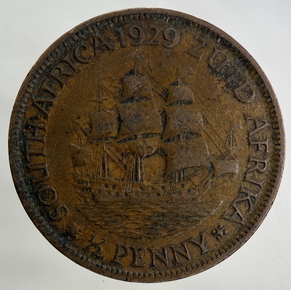 1929 South Africa Half - Penny Coin | Collectable Grade