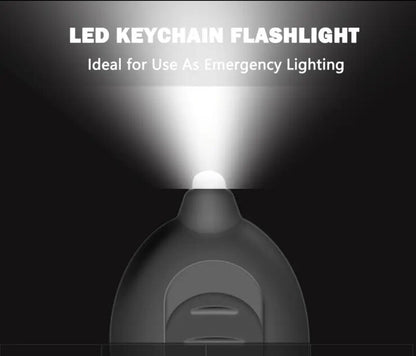 Mini Blue LED Torch Flash - Light Lightweight Keyring Premium Keychain Gift UK