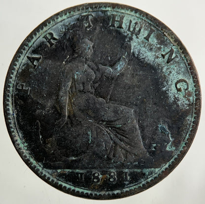1881 Victoria Farthing Coin | Collectable Grade