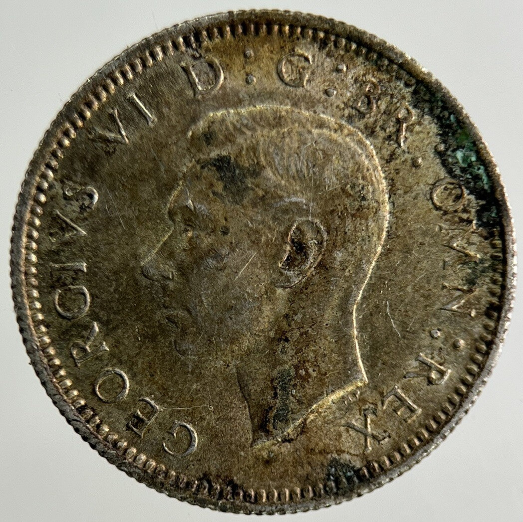 1945 George VI Sixpence Silver Coin | Fine Collectable Grade
