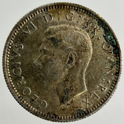 1945 George VI Sixpence Silver Coin | Fine Collectable Grade