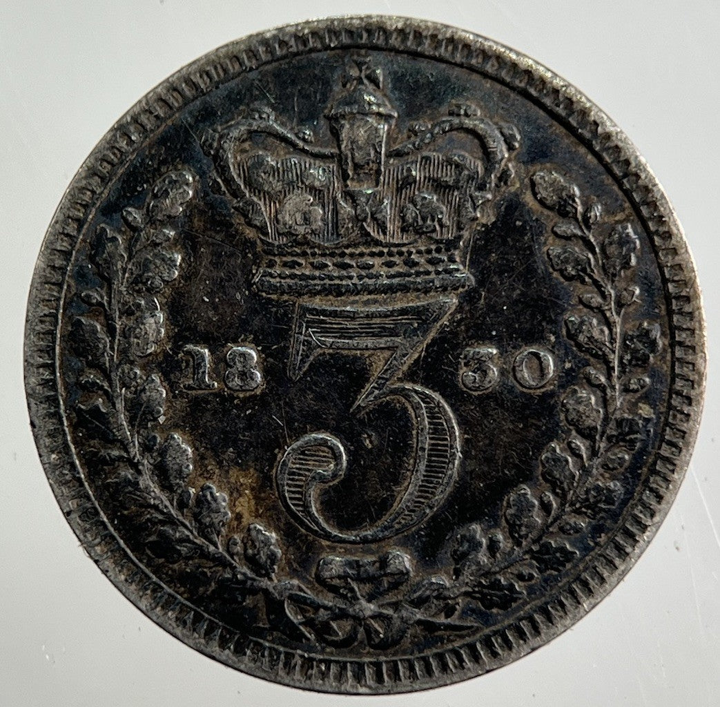 1830 George IV Maundy Threepence Silver Coin | Very High Grade