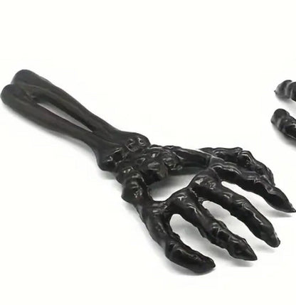 Black Metal Bottle Opener Heavy Cast Iron Skeleton Design Premium Gift UK
