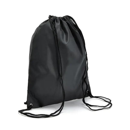 Soft Shell Black Daypack Drawstring Closure Bag Sack Sports Outdoor Bag