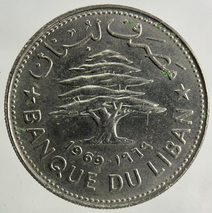 1969 Lebanon 50 Piastres Coin | Very High Grade