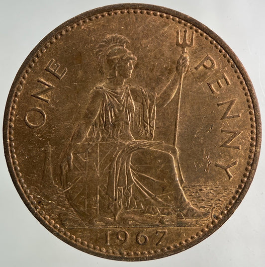 1967 Elizabeth II 2nd One Penny Coin | Collectable Grade