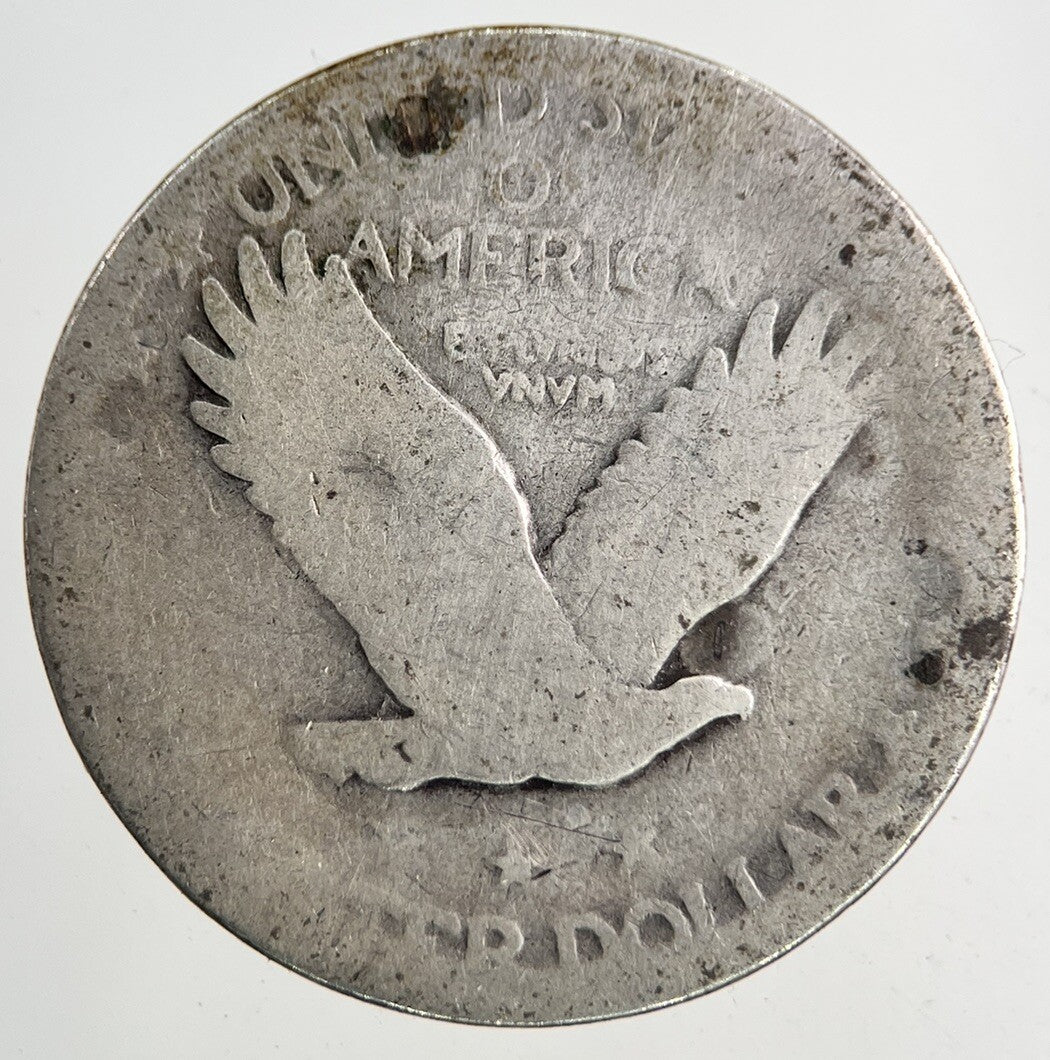 US USA Standing Liberty Quarter Silver Coin | Fair Grade