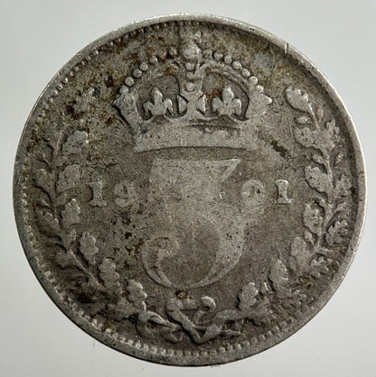 1901 Victoria Threepence Silver Coin | Collectable Grade