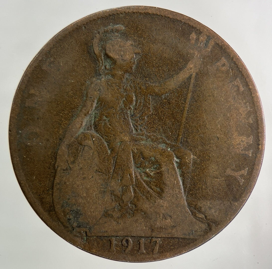 1917 George V One Penny Coin | Collectable Grade